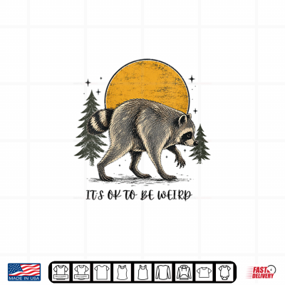 Design Cute Jimothy Raccoon Its OK To Be Weird Raccoon Jimothy Shirt