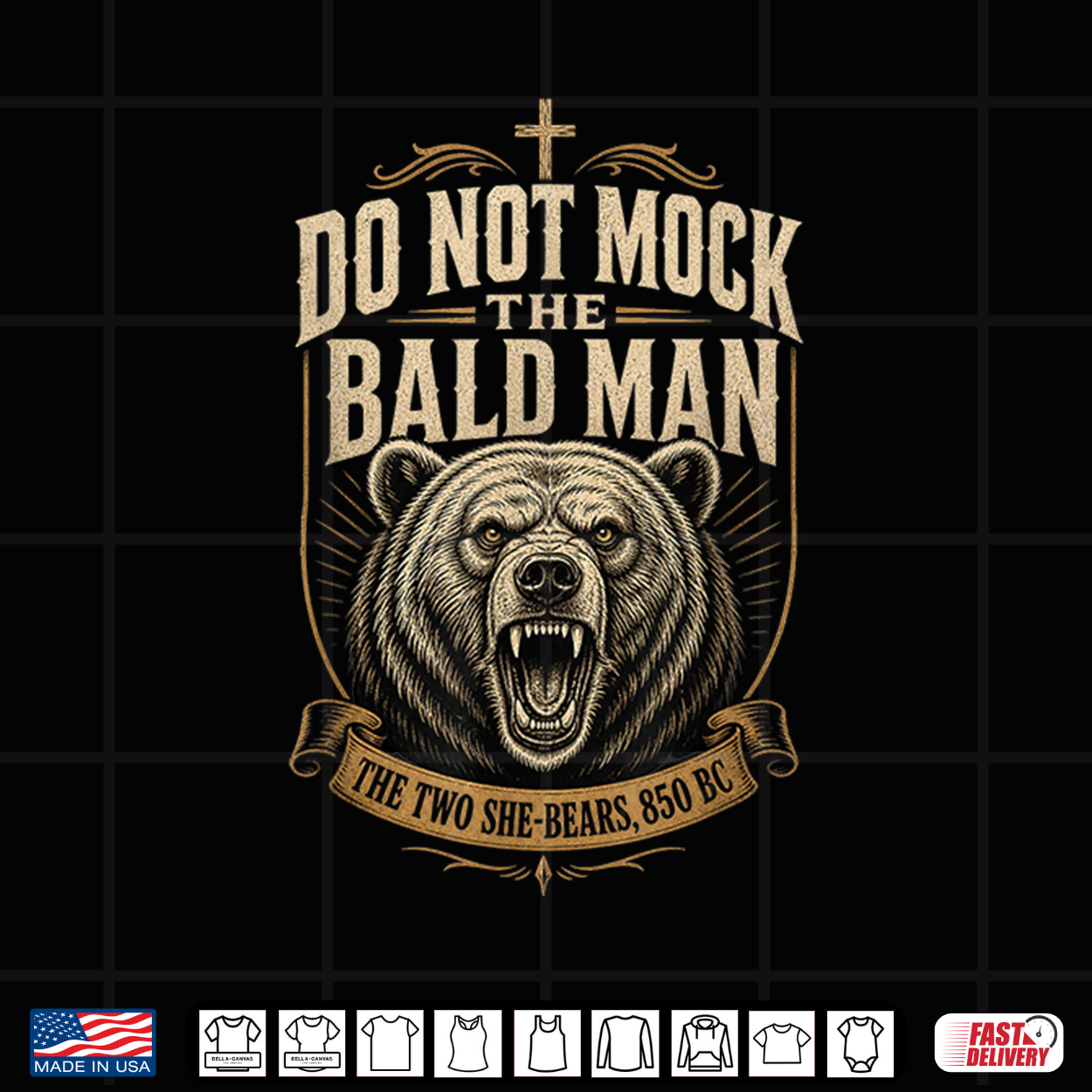 Do Not Mock The Bald Man Two She Bears 850 Bc Shirt