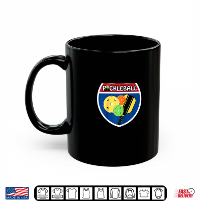 Mug Retro Pickleball Paddle Ball Interstate Highway Shield Shirt