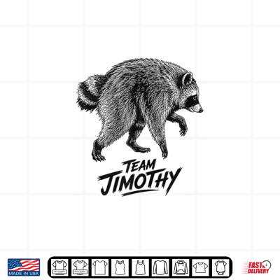 Design Team Timothy Jimothy Raccoon Viral Raccoon Meme Gag Gifts Shirt