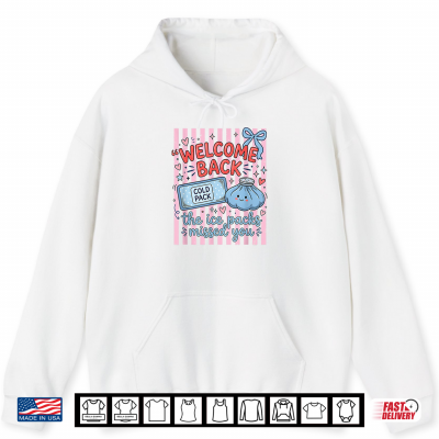 Hoodie Women Striped Welcome Back To School Nurse ER ED RN Shirt
