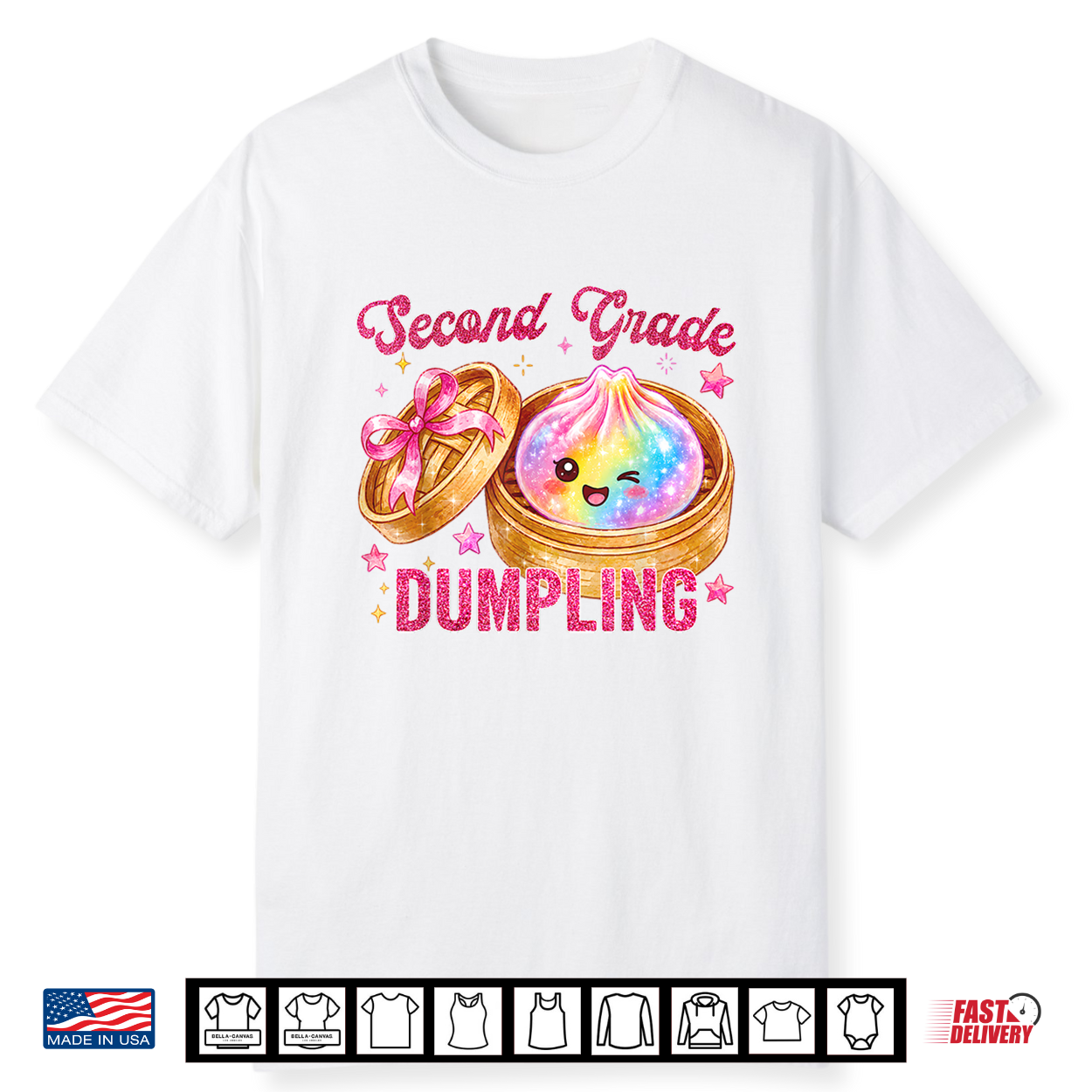 Cute 2Nd Second Grade Dumpling Teachers Kids Back To School Shirt