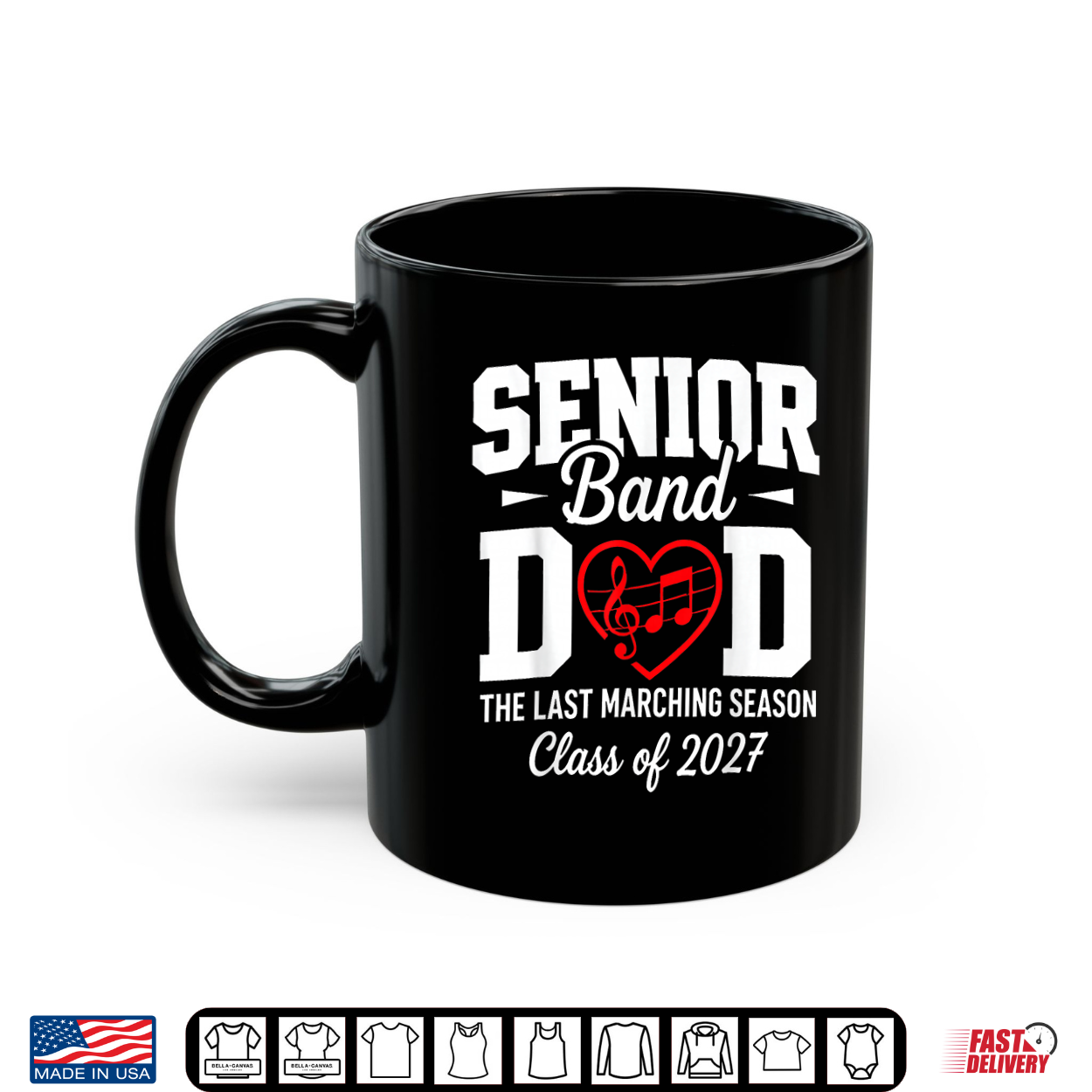 Senior Band Dad Class Of 2027 The Last Marching Season Shirt
