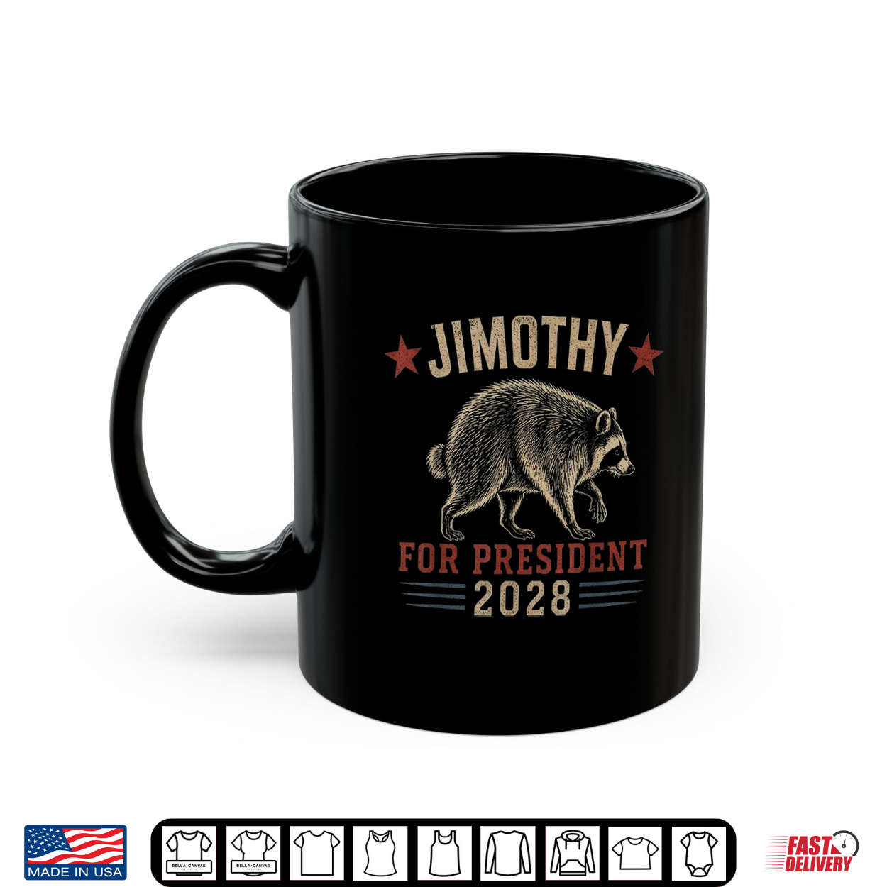 Viral Raccoon Timothy Jimothy For President 2028 Funny Meme Shirt