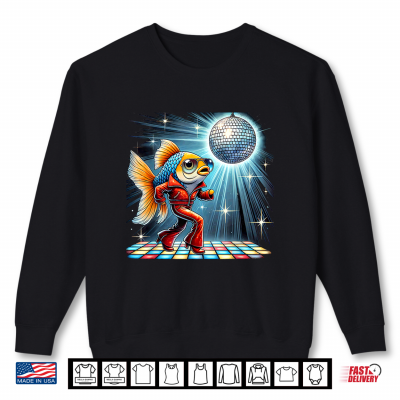 Sweatshirt Aesthetic Fish Disco Shirt