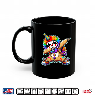 Mug Funny Dancing Clown Dabbing Costumes Spooky Halloween Sloth Shirt