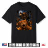 Funny Halloween Selfie Cat Horseman Pumpkins Moon Night Shirt