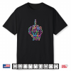 Funny Middle Finger Tie Dye Skeleton Tee Skull Adult Sarcasm Shirt