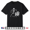 Funny Pomeranian With Skeleton Bone Halloween Dog Lover Shirt