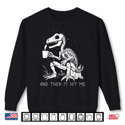 Sweatshirt Funny Skeleton Dinosaur Costume Goth Men Women Halloween Shirt