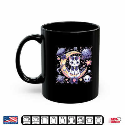 Mug Sailor Meow Cute Moon Cat Space Magic Gothic Halloween Shirt