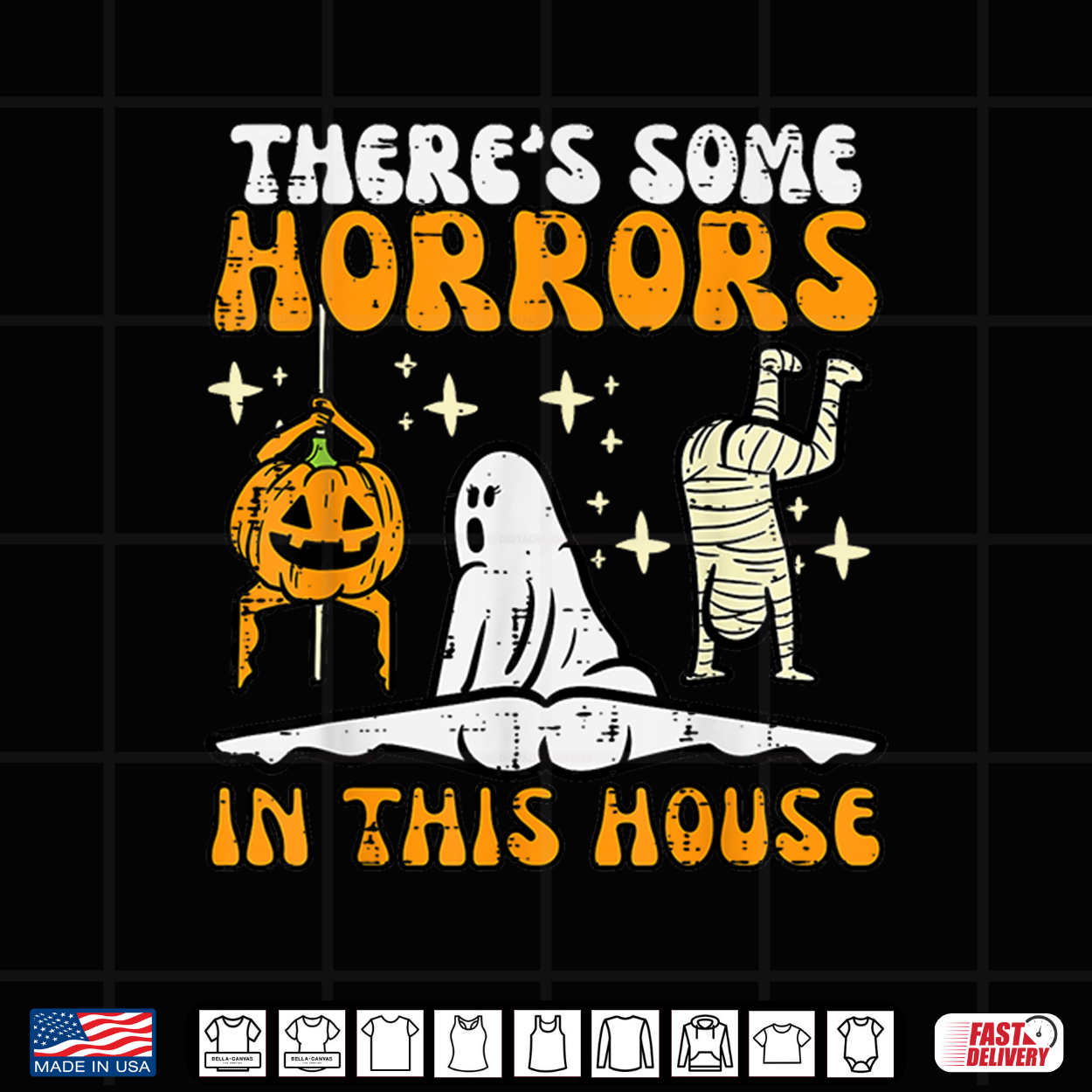There’S Some Horrors In This House Funny Halloween Men Women Shirt