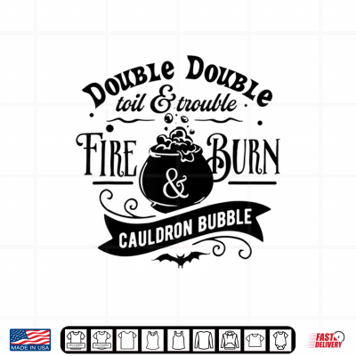 Design Double Toil And Trouble Macbeth Witch Shakespeare Literature Shirt