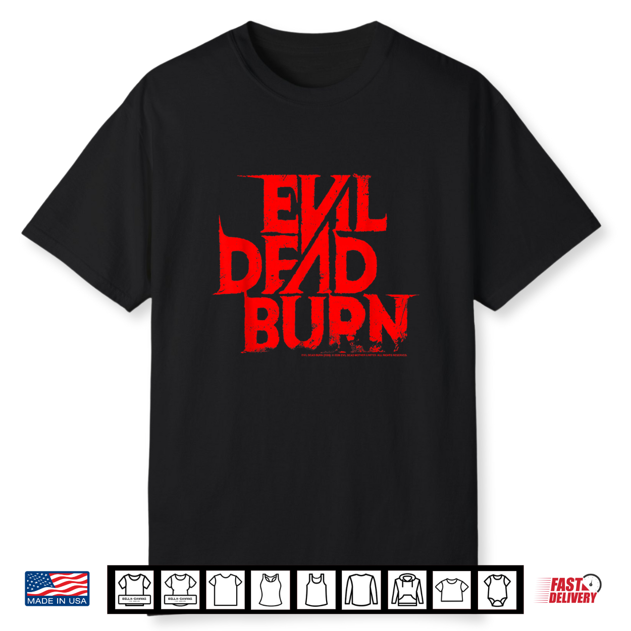 Evil Dead Burn Horror Movie Logo Halloween Shirt