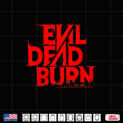 Design Evil Dead Burn Horror Movie Logo Halloween Shirt