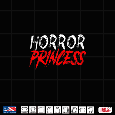 Design Horror Princess Funny Halloween Scary Movies Girls Women Shirt