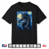 Werewolf Wolf Wolves Van Gogh Style Starry Night Graphic Shirt
