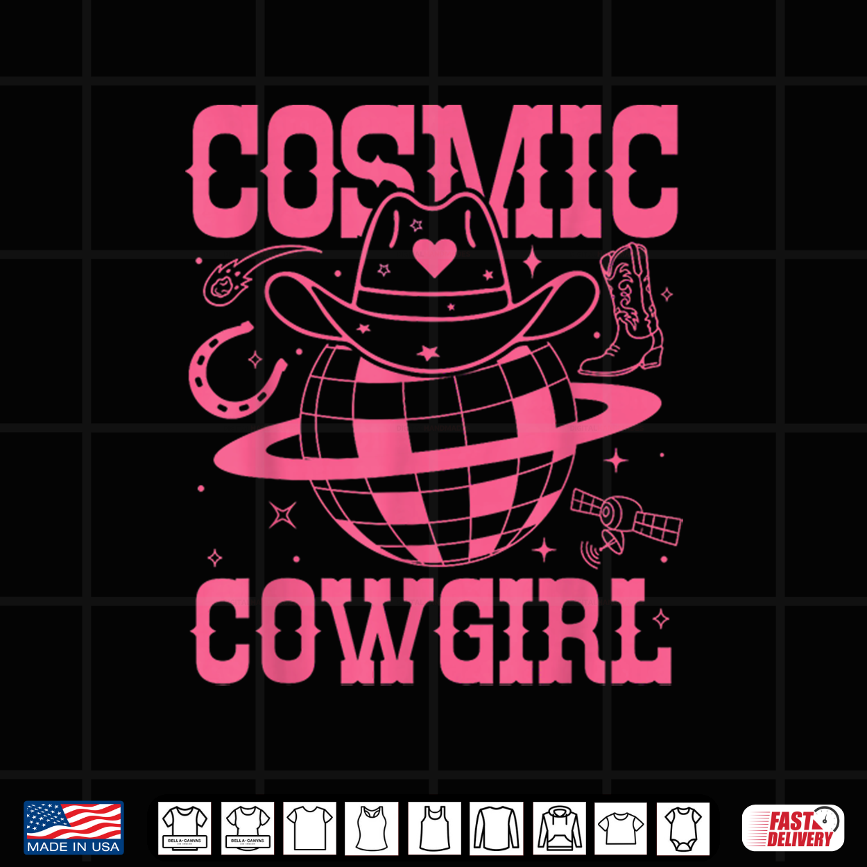 Cosmic Space Cowgirls Shirt Bachelorette Party Rodeo Shirt