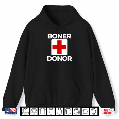 Hoodie Boner Donor Funny Halloween Shirt