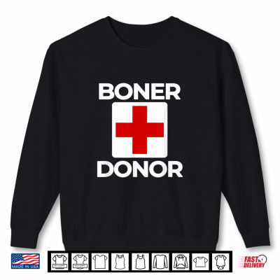 Sweatshirt Boner Donor Funny Halloween Shirt