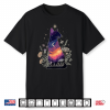 Cute Mystical Cat Lover Kitten Floral Women Girls Halloween Shirt