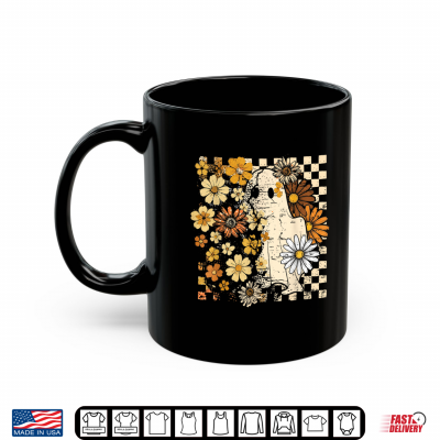 Mug Ghost Floral Halloween Fall Thanksgiving Costume Shirt