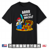 Halloween Bricks Pirate Skeleton Builder Blocks Building Toy Shirt